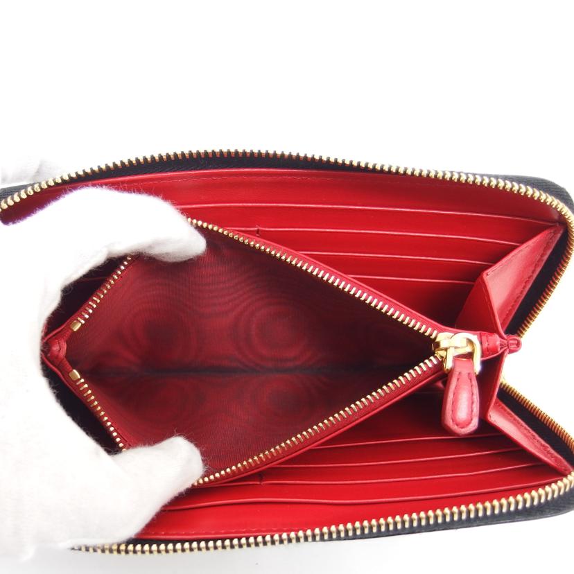 PRADA プラダ/ダイノカラー/ラウンドファスナー長財布/ブラック/1ML506//62B/ABランク/04