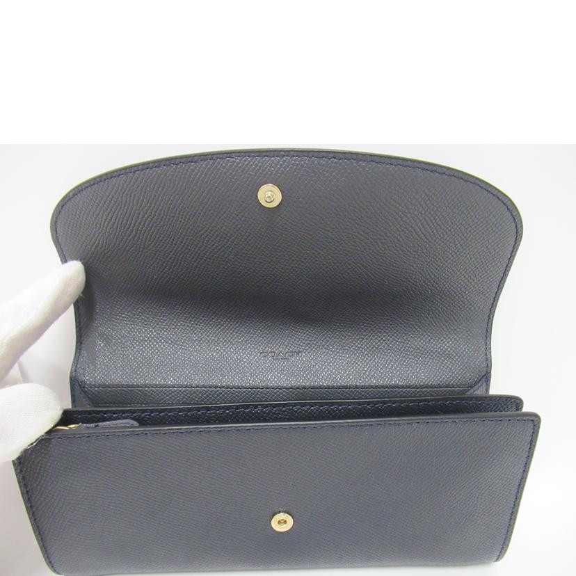COACH/二つ折り長財布/レザー/F54009//G17**/Aランク/63