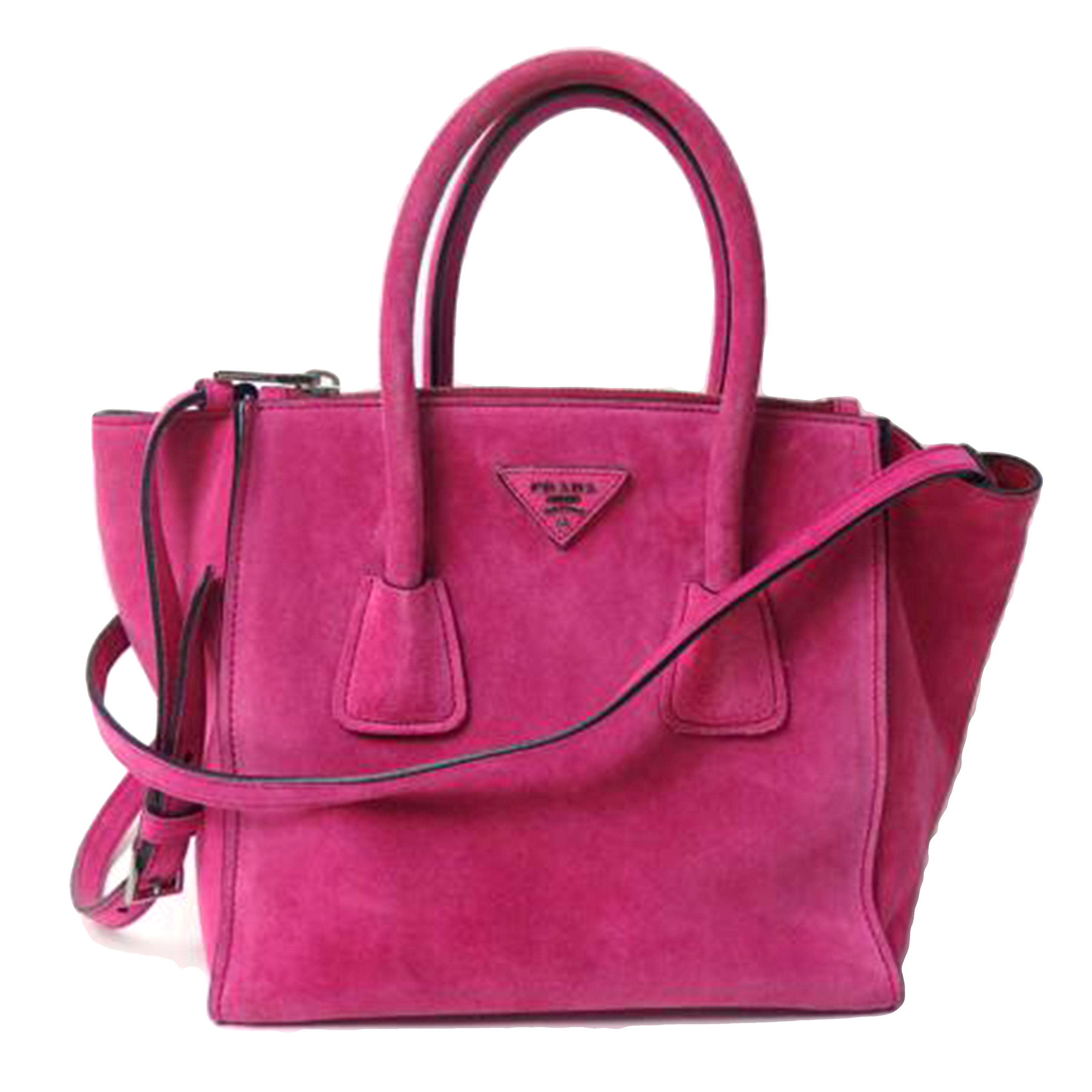 PRADA プラダ/2wayハンド/スエード/フューシャ/BN2625//ABランク/84
