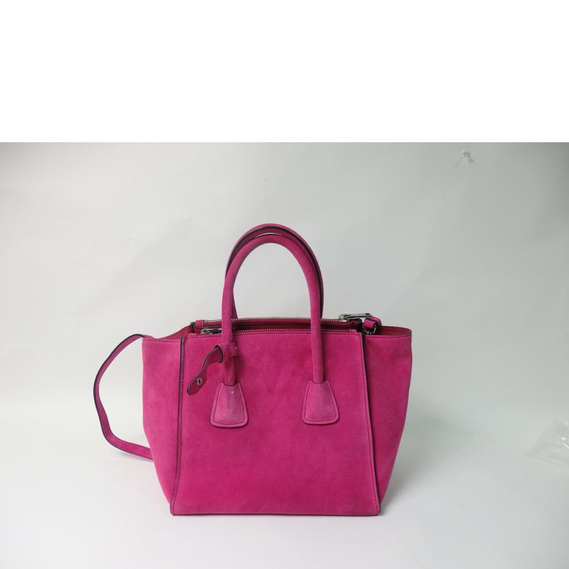 PRADA プラダ/2wayハンド/スエード/フューシャ/BN2625//ABランク/84