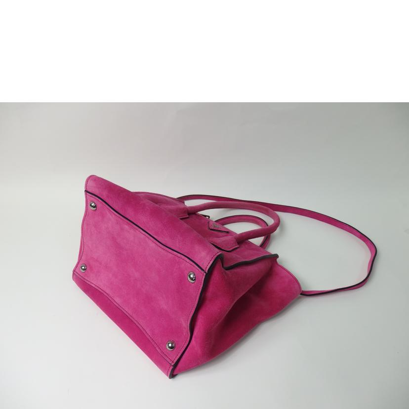 PRADA プラダ/2wayハンド/スエード/フューシャ/BN2625//ABランク/84