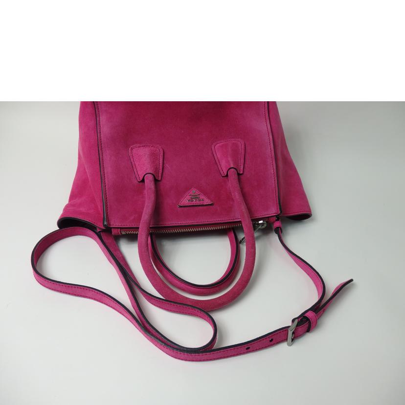 PRADA プラダ/2wayハンド/スエード/フューシャ/BN2625//ABランク/84