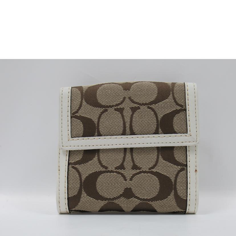 COACH/Wホック財布/シグネチャー//Aランク/63