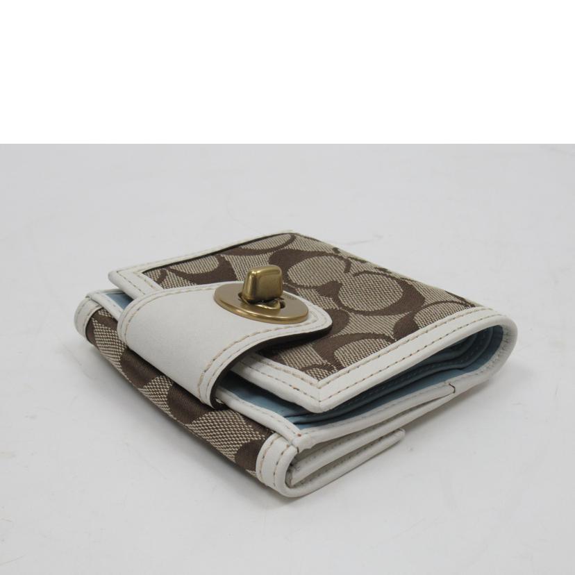 COACH/Wホック財布/シグネチャー//Aランク/63