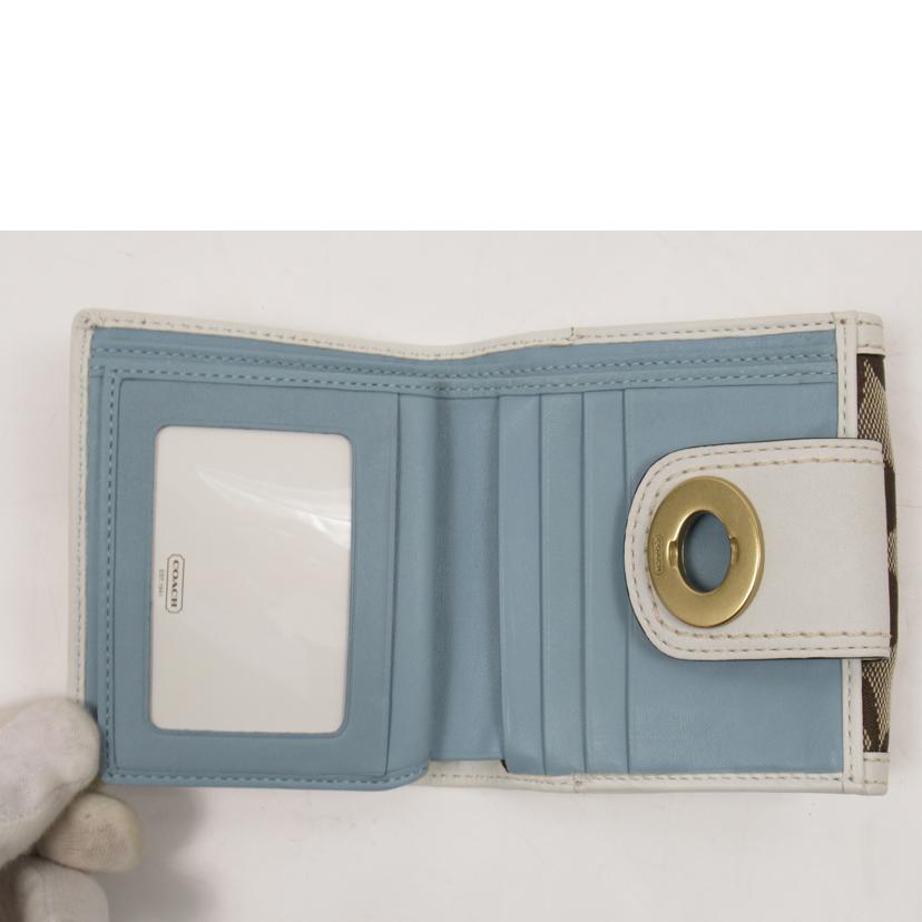 COACH/Wホック財布/シグネチャー//Aランク/63