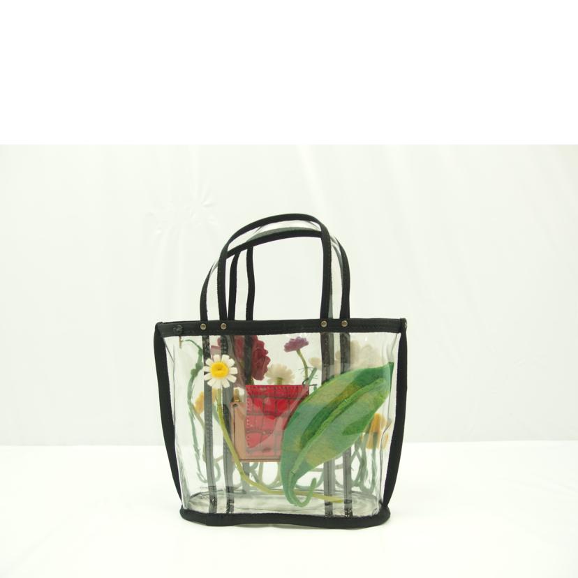 ebagos エバゴス/エバゴス ビニールミニトートバッグ 2018SS ブラック//Aランク/83