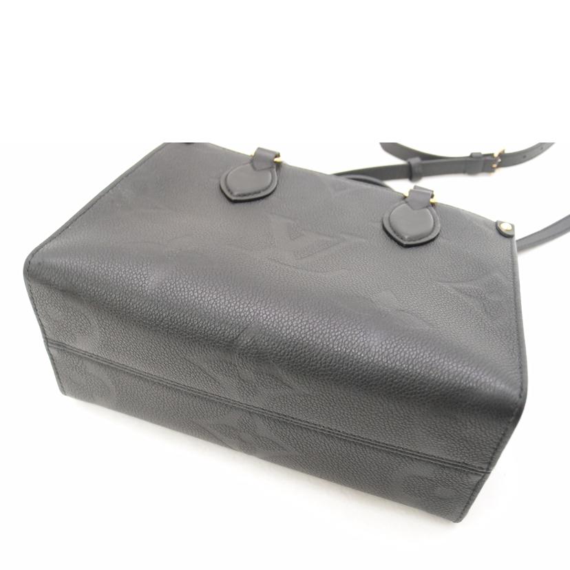 LOUIS VUITTON ルイヴィトン ビトン レザー ハンドバック トートバック ショルダーバッグ 2WAYバック 黒 斜め掛け 肩掛け レディース ゴールド金具/オンザゴーPM/モノグラムアンプラント/ノワール/M45653//RFI****/ABランク/69