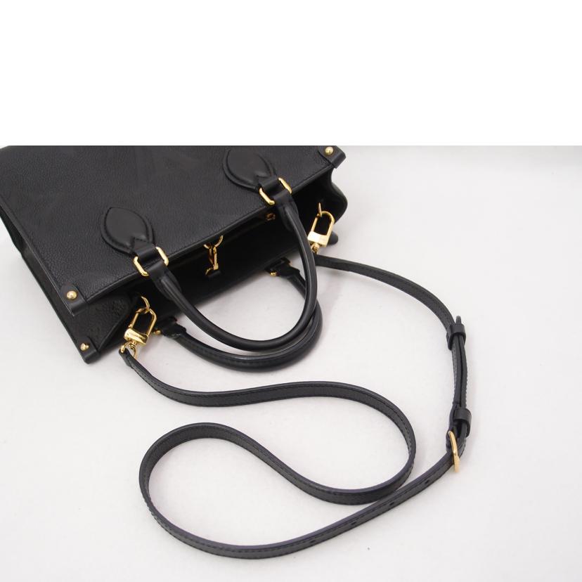 LOUIS VUITTON ルイヴィトン ビトン レザー ハンドバック トートバック ショルダーバッグ 2WAYバック 黒 斜め掛け 肩掛け レディース ゴールド金具/オンザゴーPM/モノグラムアンプラント/ノワール/M45653//RFI****/ABランク/69