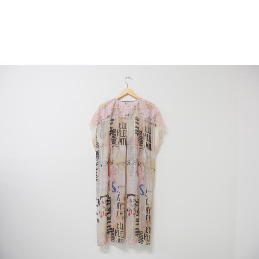 Share Spirit シエアスピリット/Share Spirit シルクノースリーブ ワンピース シースルー ピンク系 サイズ36/FS2114//SAランク/83