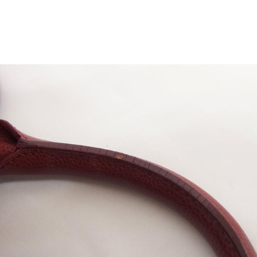 CHANEL シャネル/マトラッセ/キャビアスキン/ミニボストンバッグ/ボルドー/A20996//9091675/ABランク/04