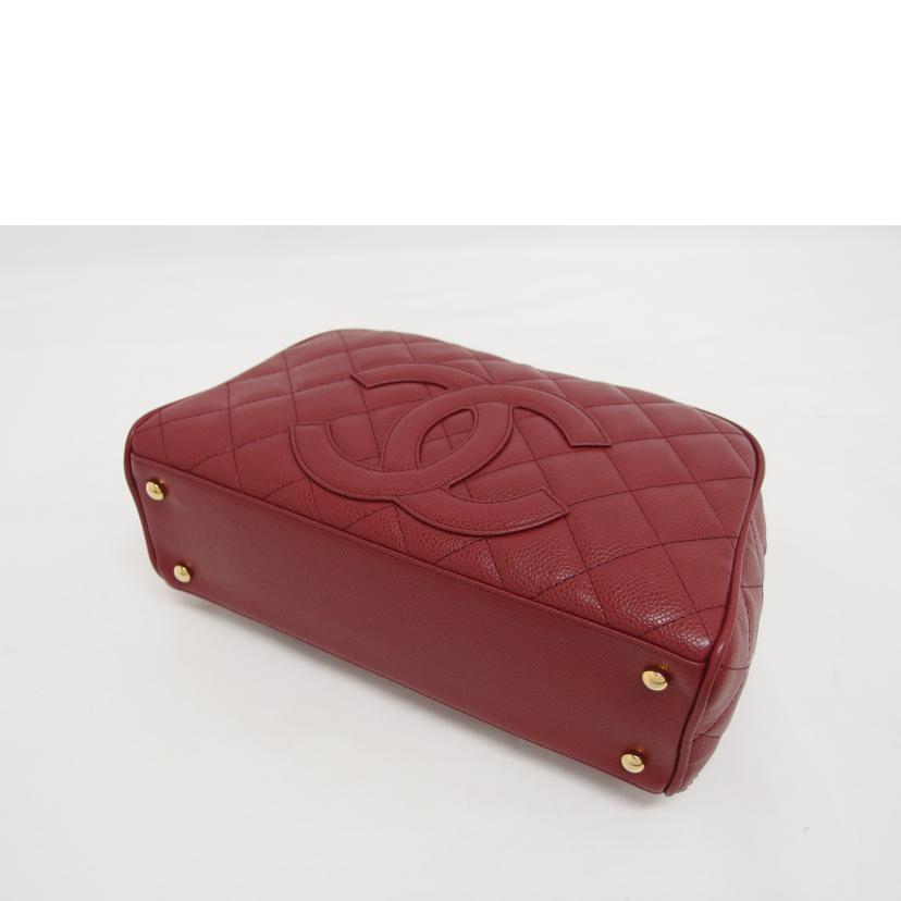 CHANEL シャネル/マトラッセ/キャビアスキン/ミニボストンバッグ/ボルドー/A20996//9091675/ABランク/04