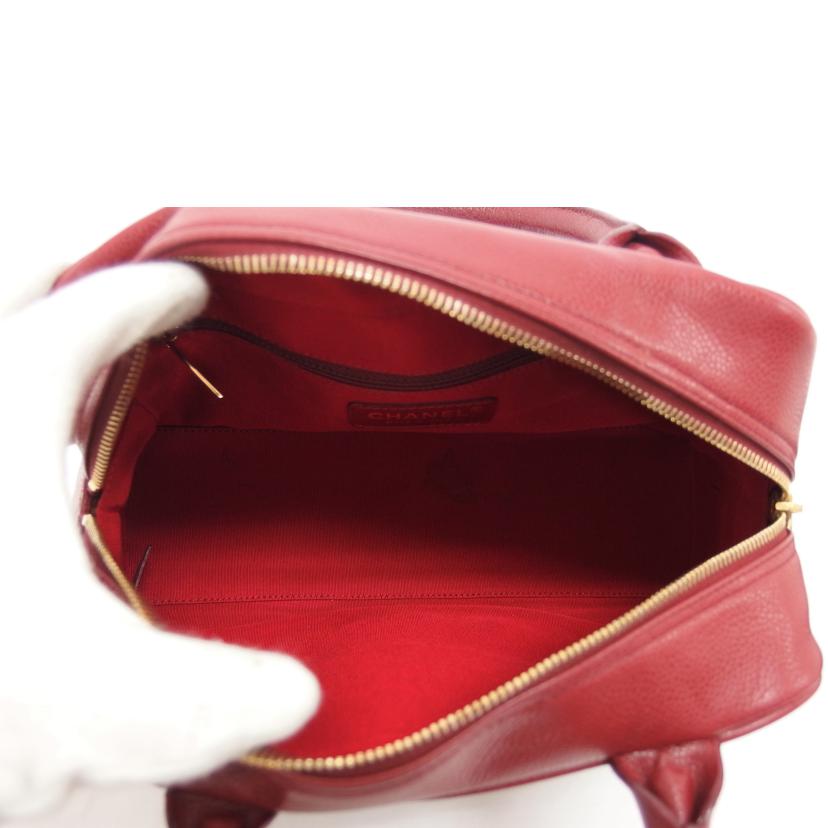 CHANEL シャネル/マトラッセ/キャビアスキン/ミニボストンバッグ/ボルドー/A20996//9091675/ABランク/04