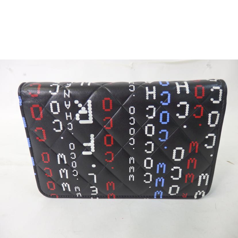 CHANEL シャネル/マトラッセチェーンウォレットショルダーバッグ/タイポグラフィ/ラムスキン//236*****/ABランク/84