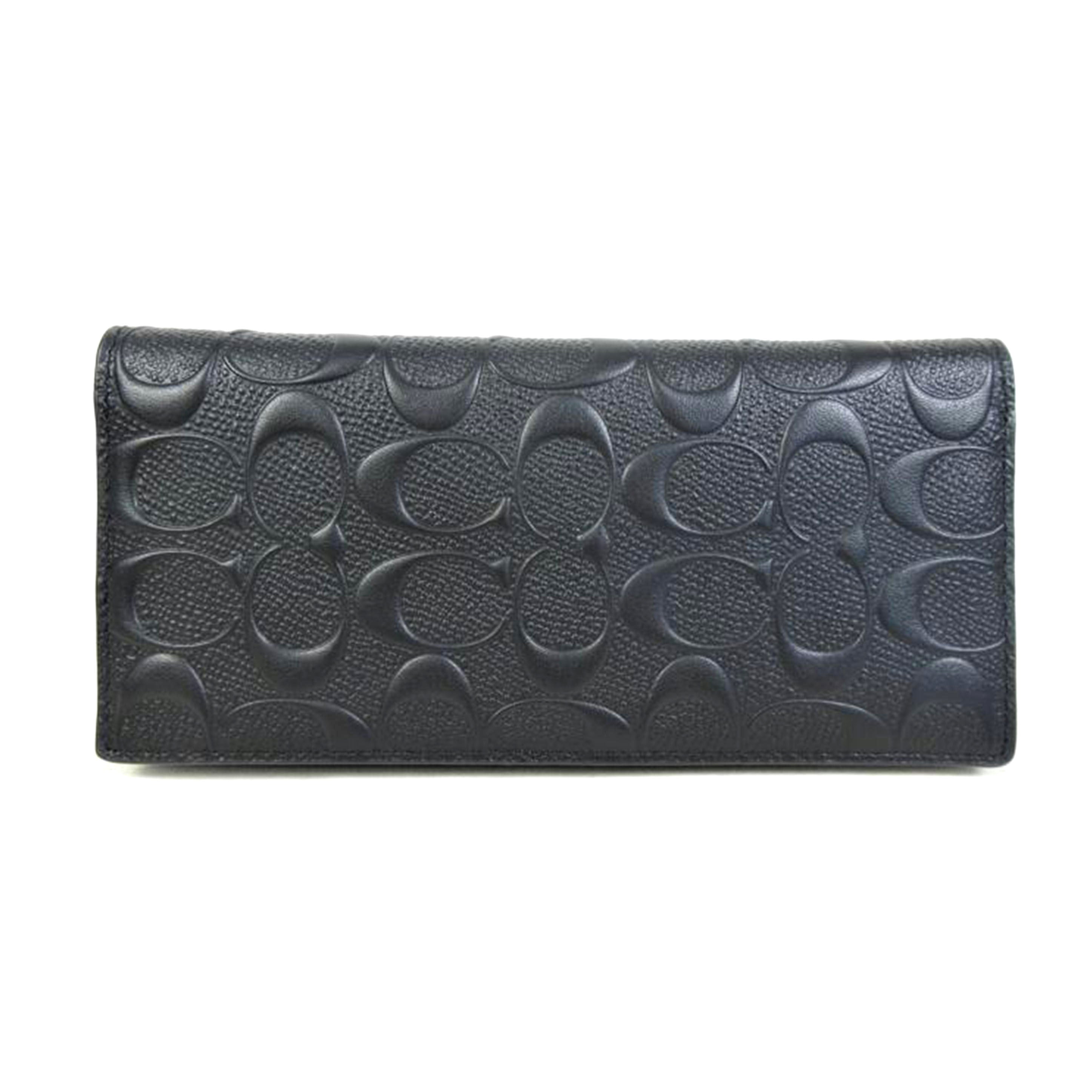 COACH コーチ/レザーシグネチャー 二つ折り財布/91636//K22**/Aランク/70