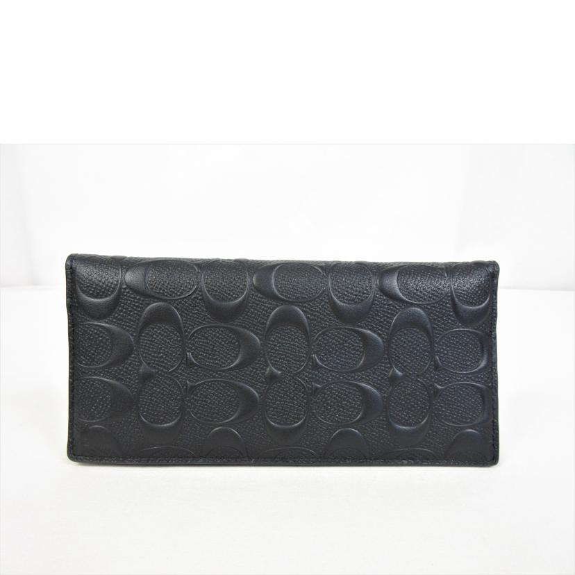 COACH コーチ/レザーシグネチャー 二つ折り財布/91636//K22**/Aランク/70