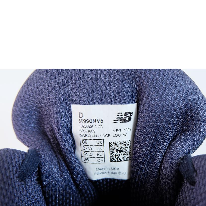 ニューバランス/ニューバランス M990NV5/M990NV5//BCランク/71