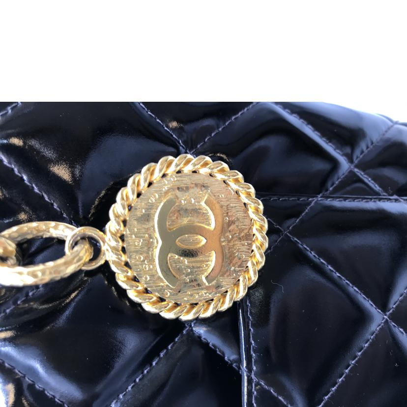 CHANEL シャネル/パテントレザー復刻トート黒//4806908/ABランク/13