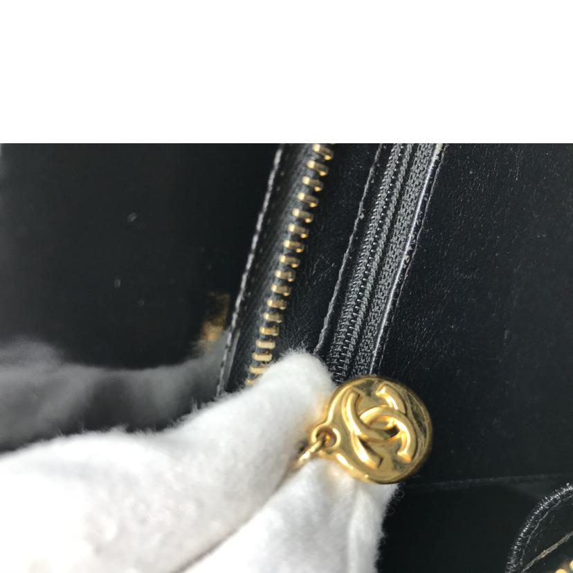 CHANEL シャネル/パテントレザー復刻トート黒//4806908/ABランク/13