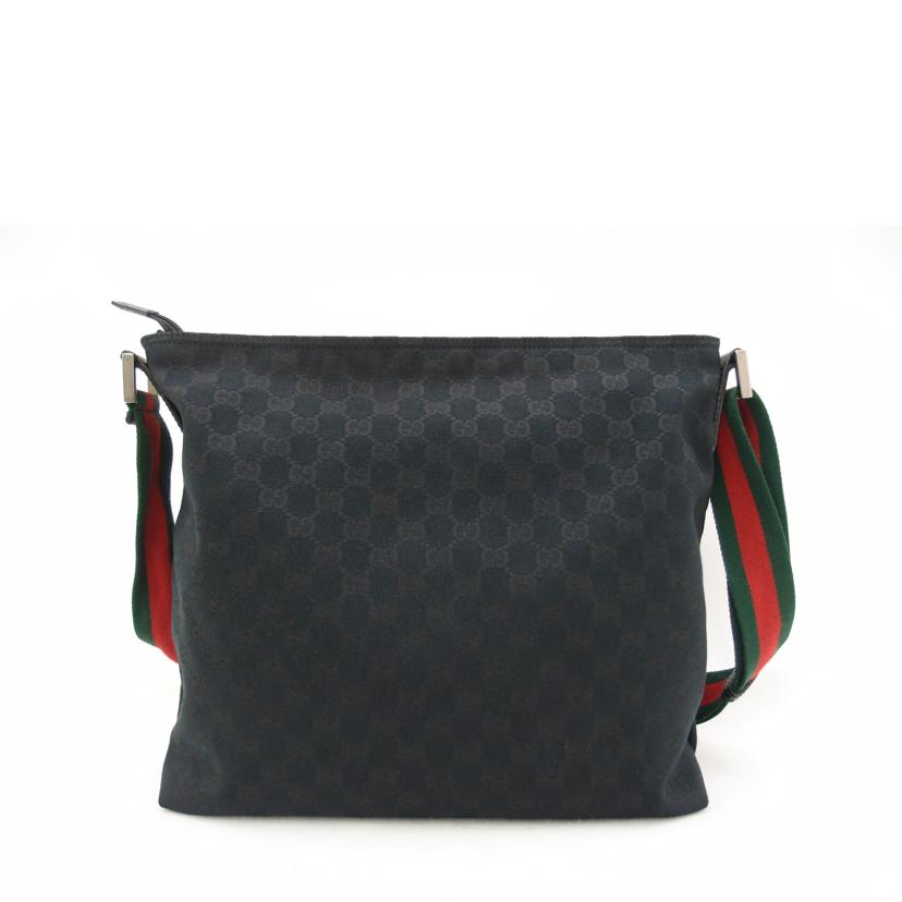 GUCCI グッチ 黒 斜め掛け 肩掛け レディース メンズ/GGキャンバスショルダー/ブラック/189751//213***/Aランク/69