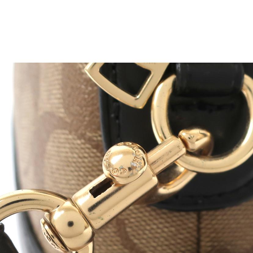 COACH コーチ/シグネチャードーム ショルダーバッグ ブラック 黒/F76674//F1981/Aランク/65