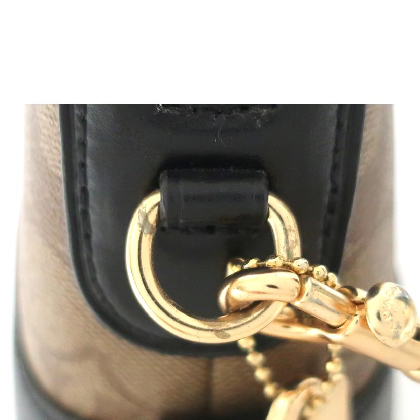 COACH コーチ/シグネチャードーム ショルダーバッグ ブラック 黒/F76674//F1981/Aランク/65