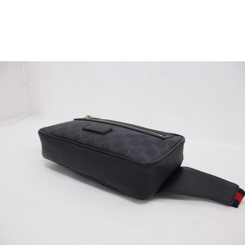 GUCCI グッチ ベルトバッグ ウエストバッグ/GGスプリーム/ボディバッグ/ブラック/474283//200***/Aランク/04