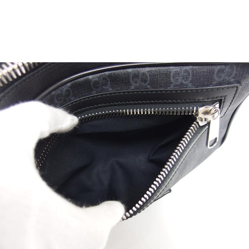 GUCCI グッチ ベルトバッグ ウエストバッグ/GGスプリーム/ボディバッグ/ブラック/474283//200***/Aランク/04