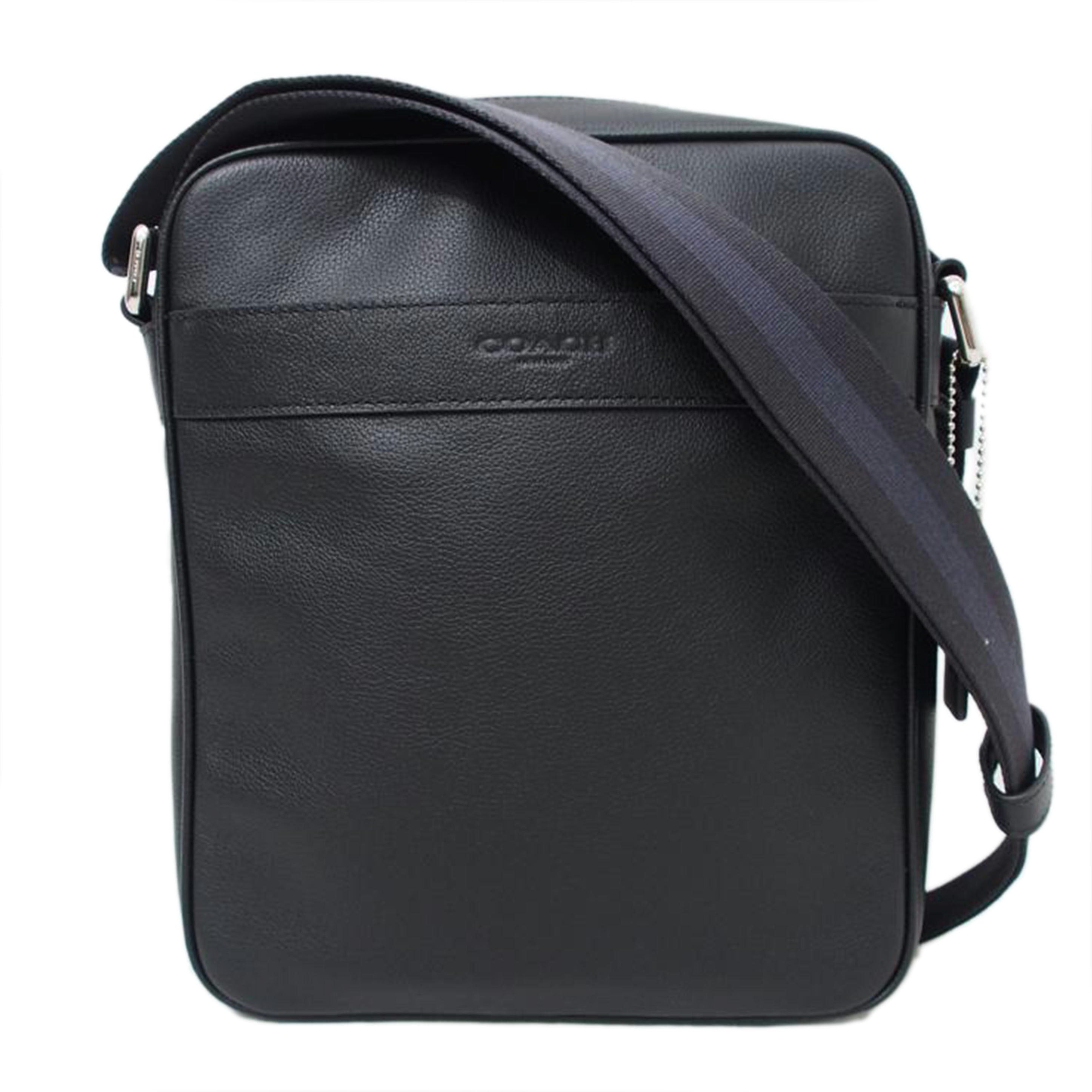 COACH コーチ/スムースレザー斜め掛けショルダー/黒/F54782//L1780/Aランク/78