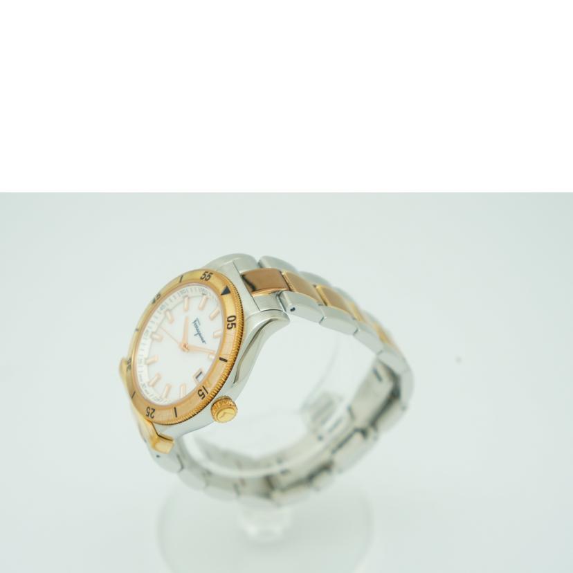 Salvatore Ferragamo フェラガモ/Ferragamホワイトシェル文字盤/FH0040017//Bランク/09