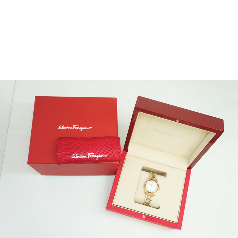 Salvatore Ferragamo フェラガモ/Ferragamホワイトシェル文字盤/FH0040017//Bランク/09