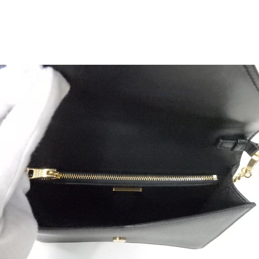 PRADA プラダ/サフィアーノレザーショルダーバッグ/トライアングルロゴ/1BD318//Aランク/84