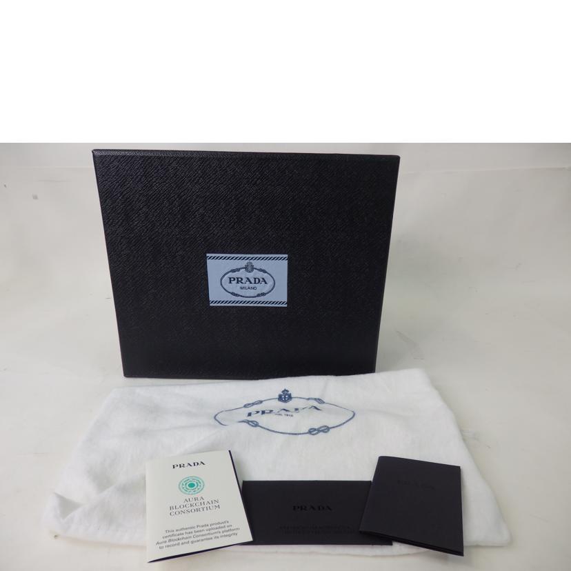 PRADA プラダ/サフィアーノレザーショルダーバッグ/トライアングルロゴ/1BD318//Aランク/84