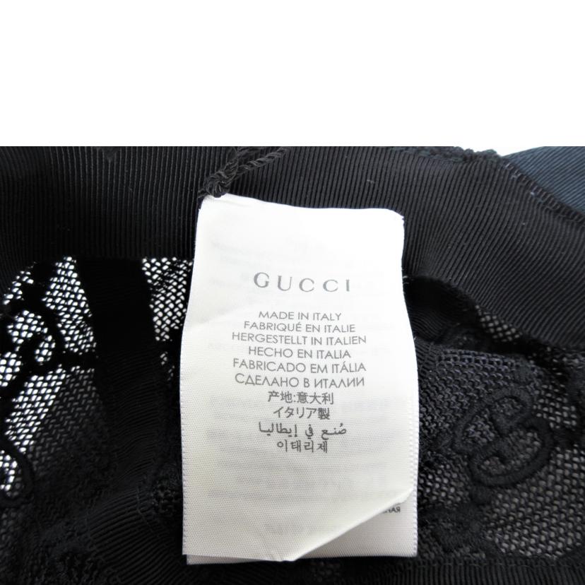GUCCI グッチ/エンブロイメダリー メッシュベースボールキャップ/579155 3HH87//Aランク/70