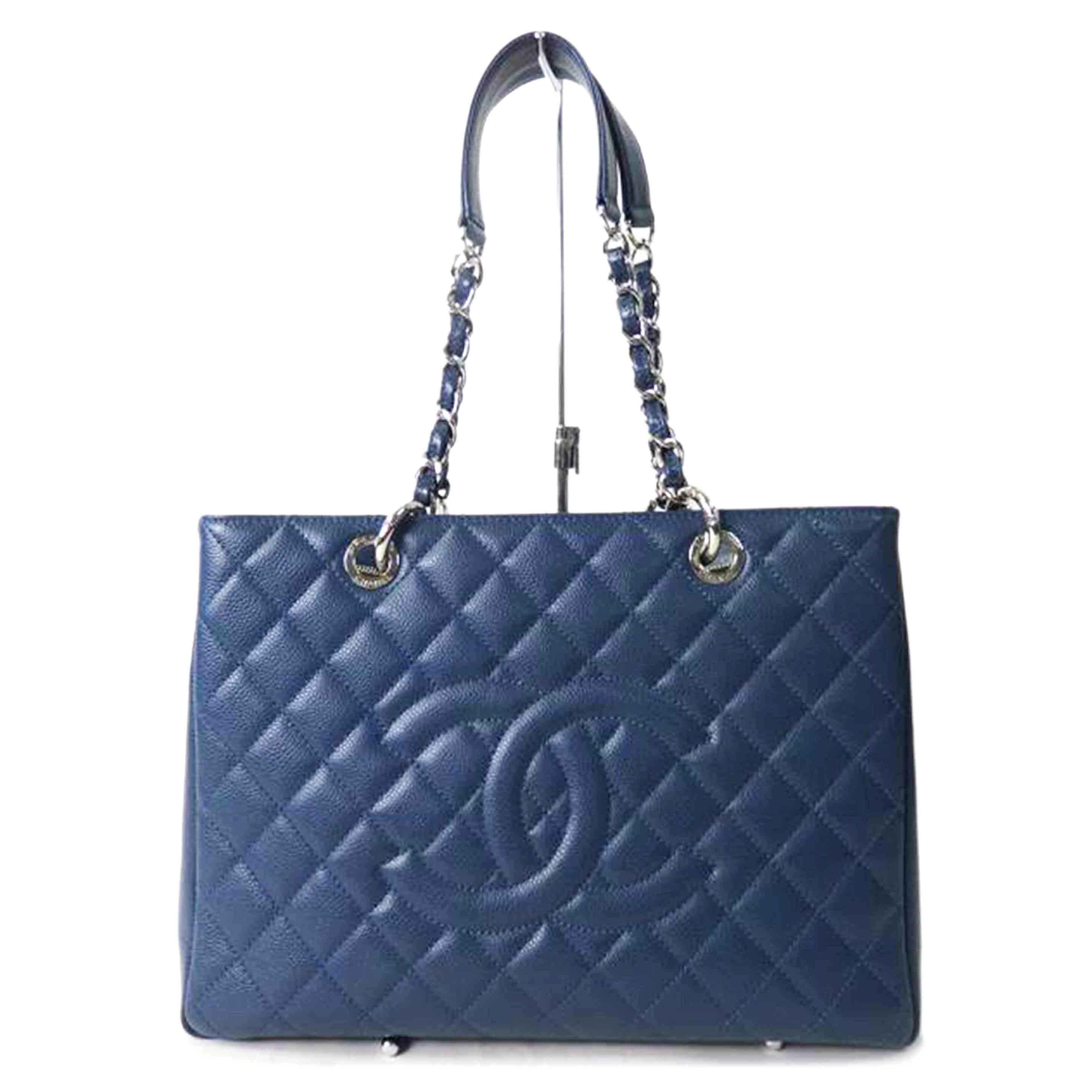CHANEL シャネル/GSTトート/ココマーク/キャビアスキン/青系/シルバー金具/A50995//173*****/Aランク/84
