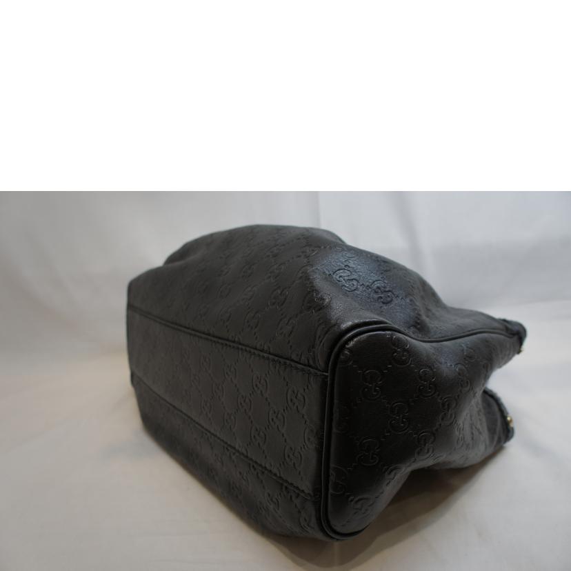 GUCCI グッチ/グッチシマレザーハンドブラック/211944//486628/ABランク/92