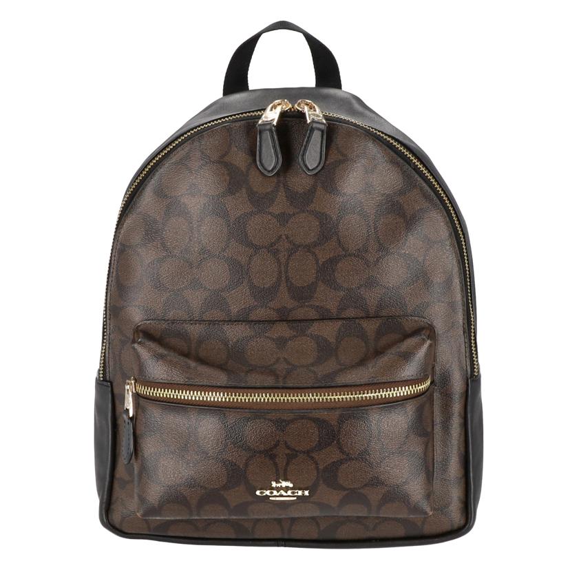 COACH コーチ/チャーリーシグネチャーPVCレザーバックパック/F32200//ABランク/75