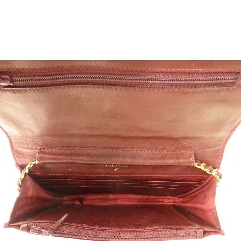 CHANEL シャネル/ココマークスミニチェーンウォレットショルダーバッグ/スウェード/赤系/A05281//370****/BCランク/84