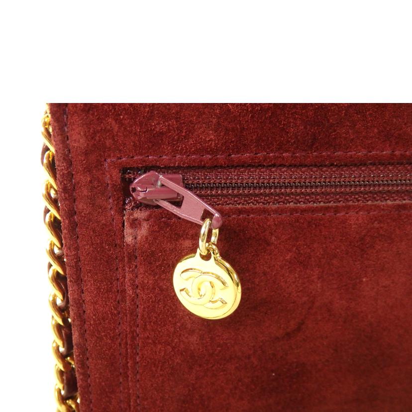 CHANEL シャネル/ココマークスミニチェーンウォレットショルダーバッグ/スウェード/赤系/A05281//370****/BCランク/84