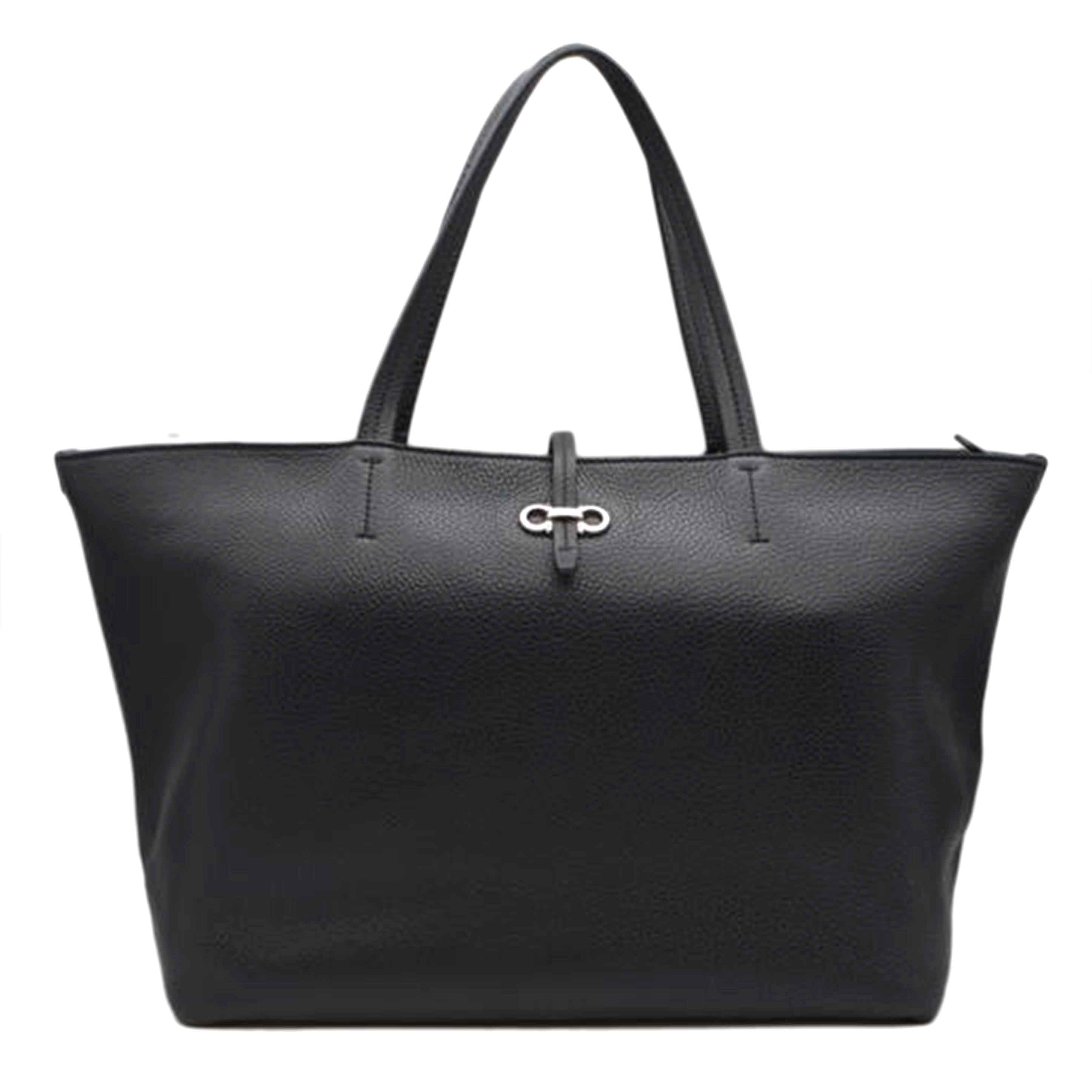 Ferragamo/ガンチーニショッピングレザートート/ノワール/AU-21 C914//ABランク/89