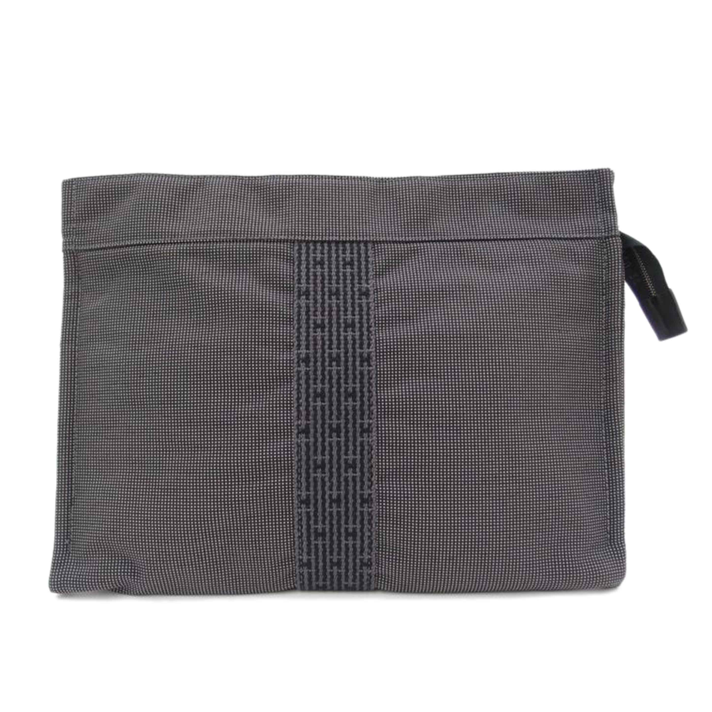 HERMES エルメス セカンドバッグ クラッチバック 小物入れ /エールライン ポーチMM/グレー//SAランク/69
