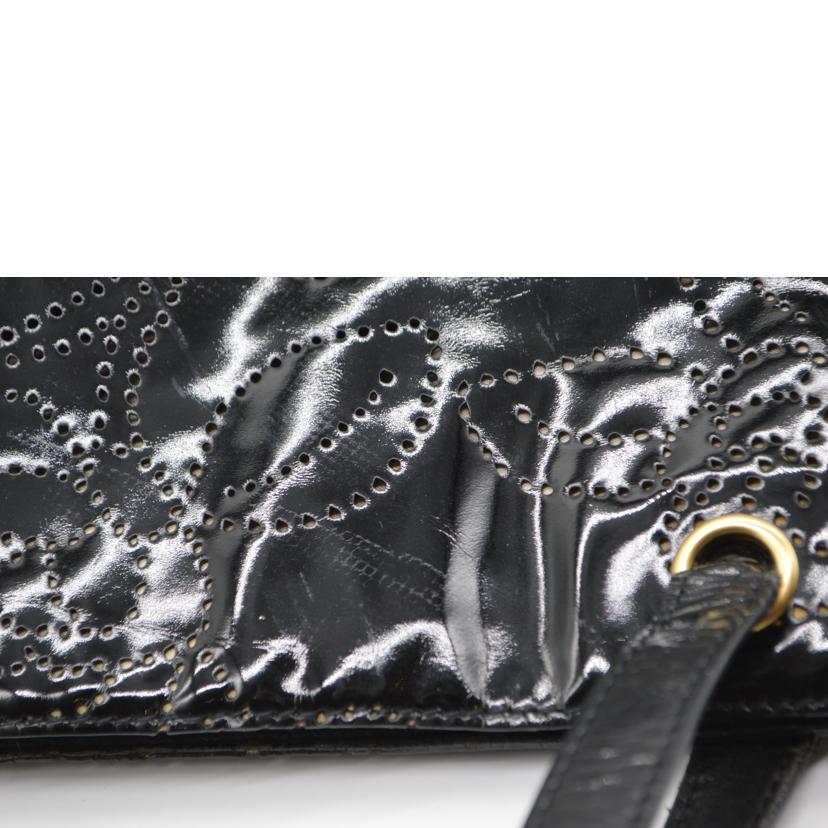 CHANEL シャネル/ココマークカメリアパンチングレザートート/ノワール//8237797/Bランク/89