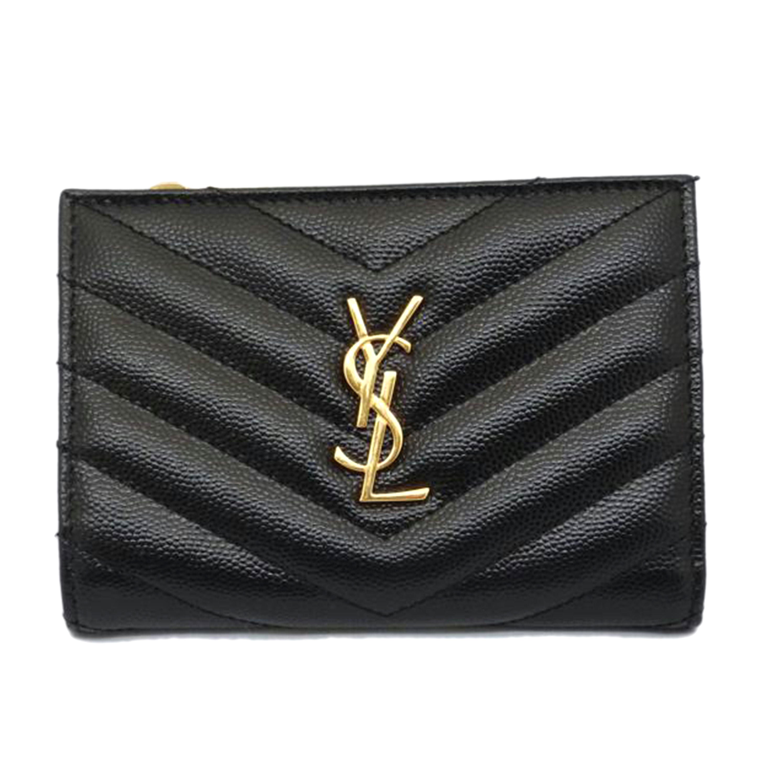 SAINT LAURENT サンローラン/2つ折り財布/575974 BOW01 1000//ABランク/03