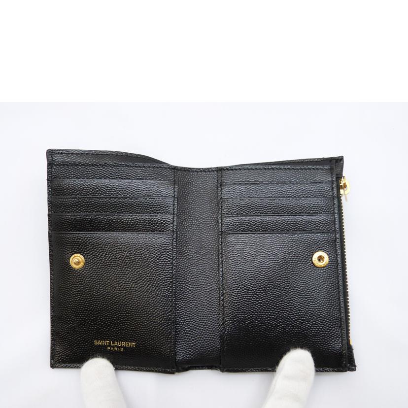 SAINT LAURENT サンローラン/2つ折り財布/575974 BOW01 1000//ABランク/03
