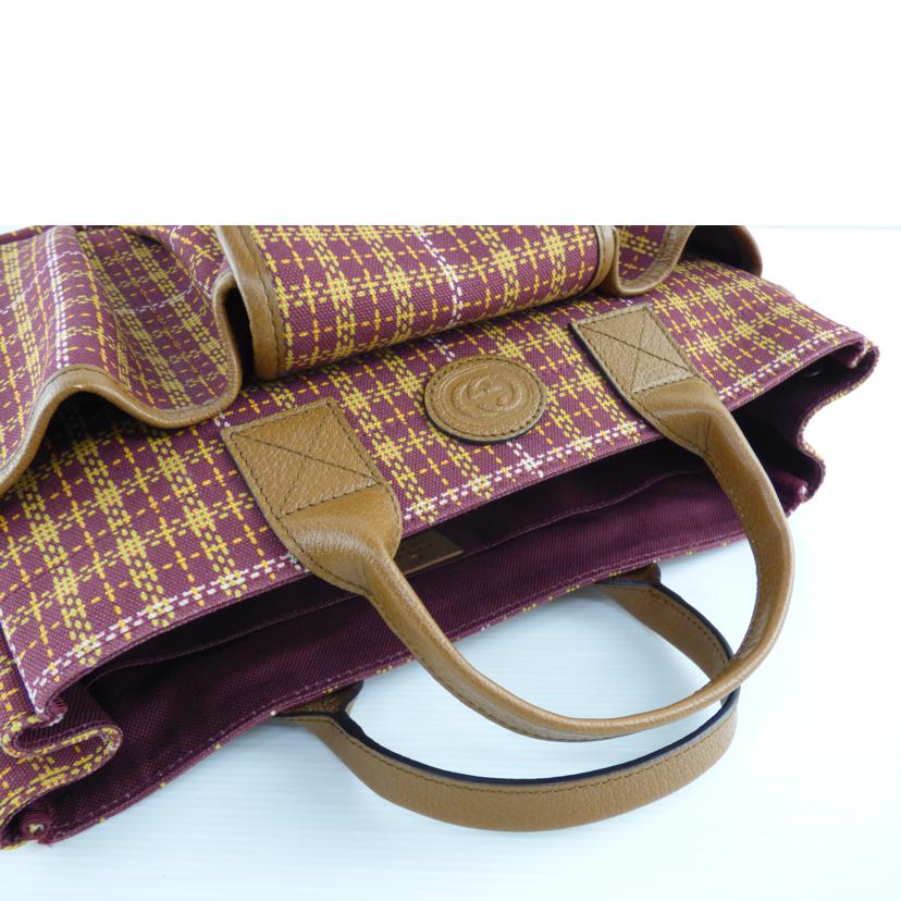 GUCCI グッチ/チェック柄チルドレンズトートバッグ/628159//525***/ABランク/64