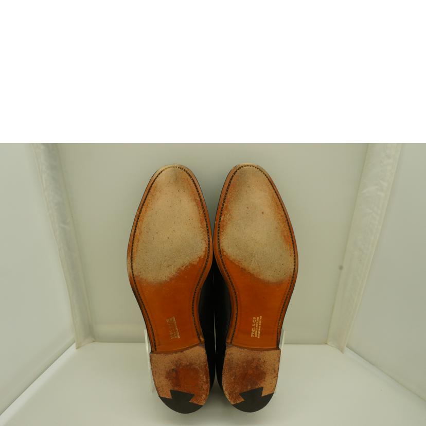 BROOKS BROTHERS PEAL&CO ブルックスブラザーズ ピール&カンパニー/パンチドキャップカーフシューズ BLK/31814//ABランク/09
