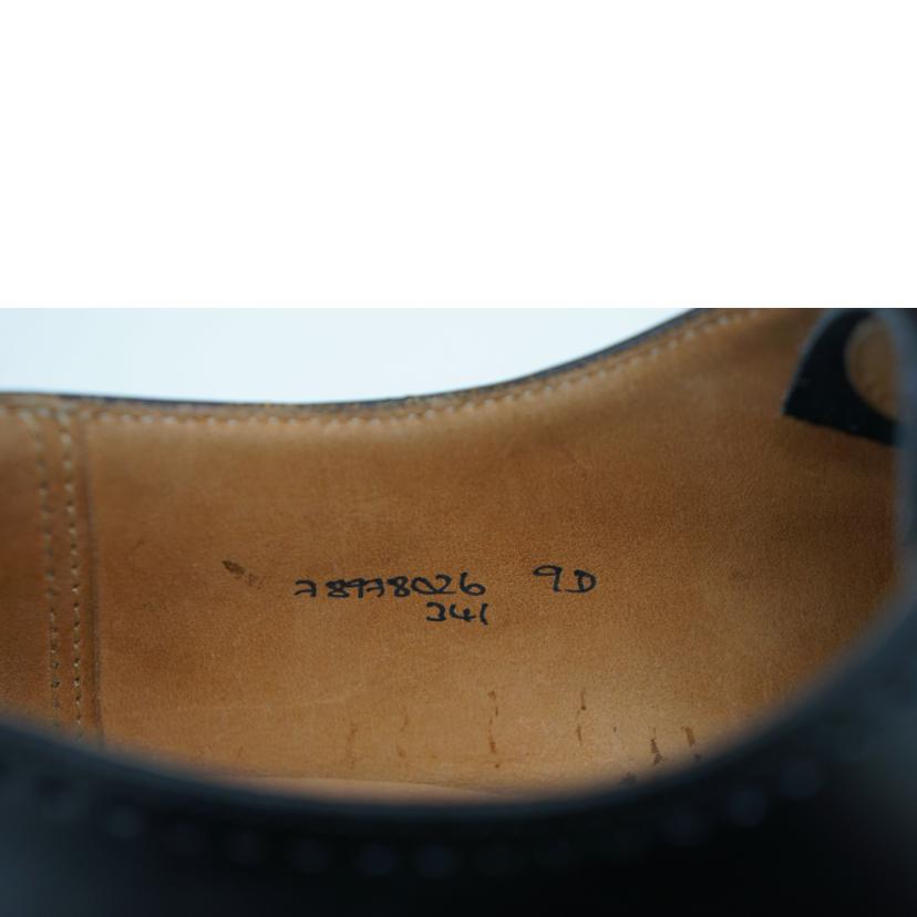 BROOKS BROTHERS PEAL&CO ブルックスブラザーズ ピール&カンパニー/パンチドキャップカーフシューズ BLK/31814//ABランク/09