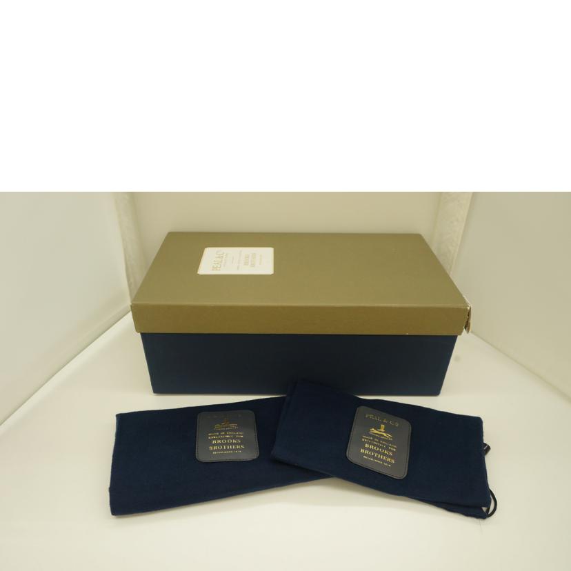 BROOKS BROTHERS PEAL&CO ブルックスブラザーズ ピール&カンパニー/パンチドキャップカーフシューズ BLK/31814//ABランク/09
