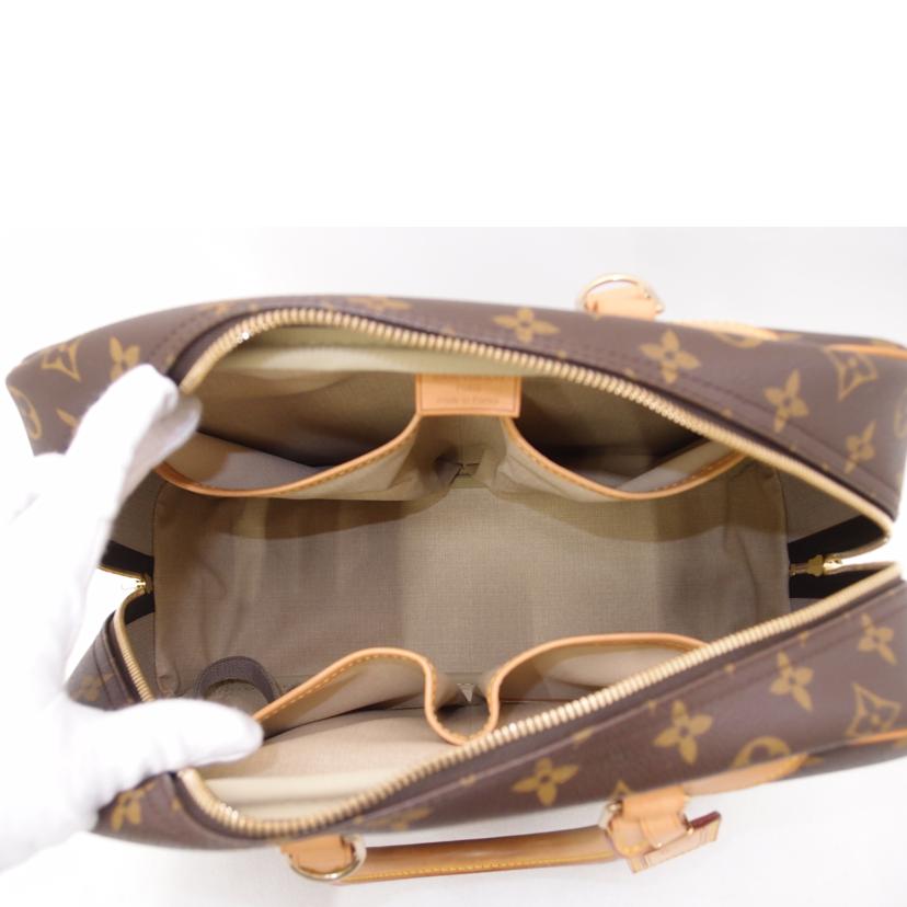 LOUIS VUITTON ルイヴィトン ルイ・ヴィトン ビトン ハンドバッグ トートバッグ ブラウン メンズ レディース 定番 人気 LV /ボーリング・ヴァニティ 旧ドーヴィル/モノグラム/M47270//MB0***/Aランク/69