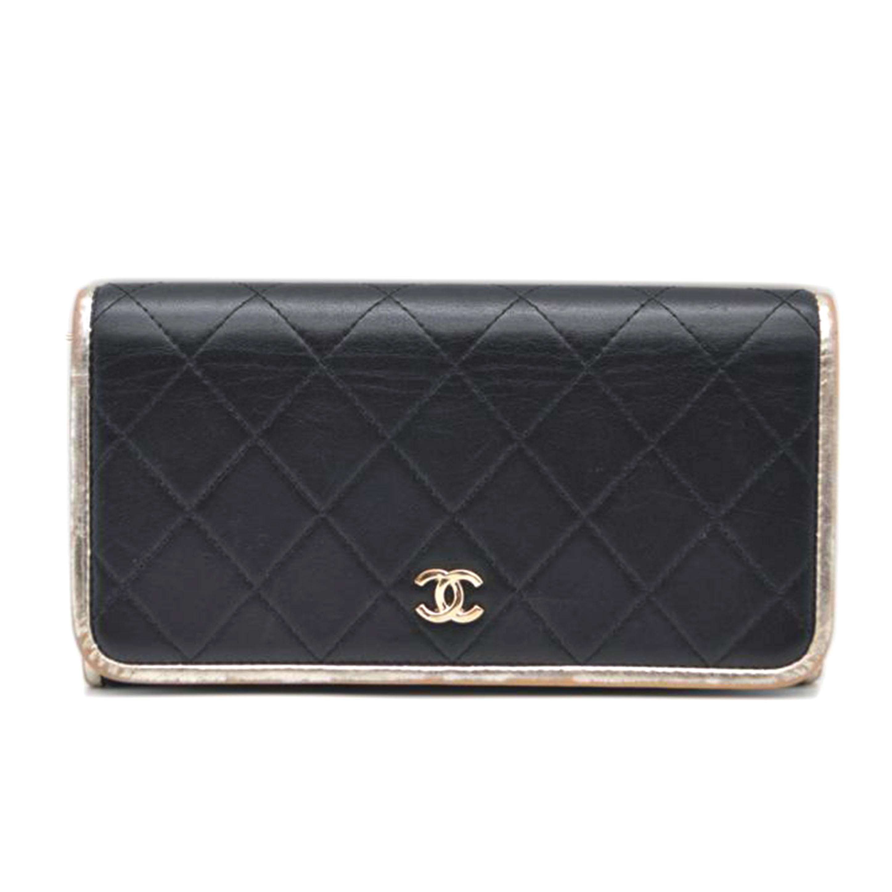 CHANEL シャネル/マトラッセラムスキンジップレザー長財布//22239494/Bランク/89