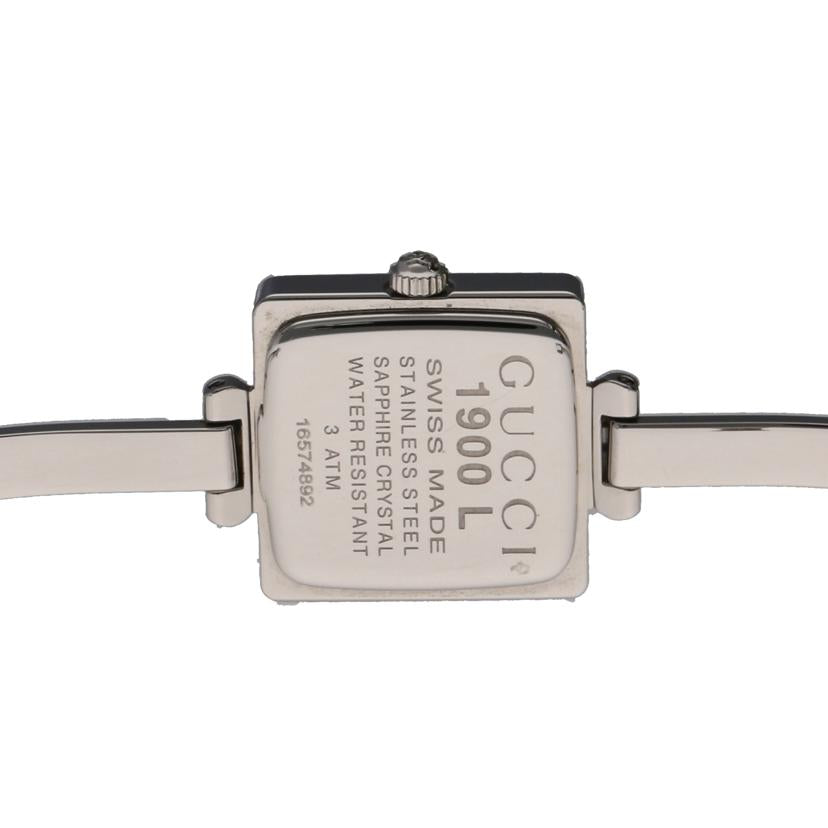 GUCCI グッチ/バングルウォッチ 黒文字盤/SS/クォーツ/1900L//165*****/ABランク/01
